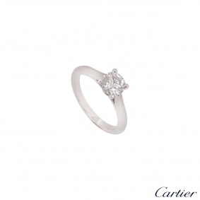 Cartier 1895 Platinum Diamond Ring 1.10ct F/VS1 XXX N4162955 Cartier 1895 Platinum Diamond Ring 1.10ct F/VS1 XXX N4162955